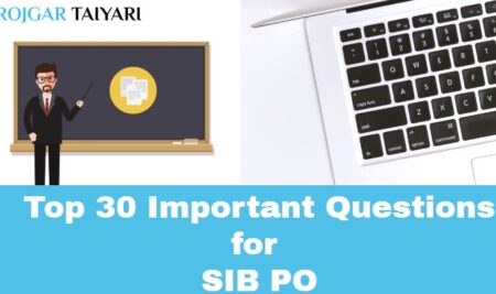 Top 30 important Questions for South indian bank PO examination 2018 in pdf